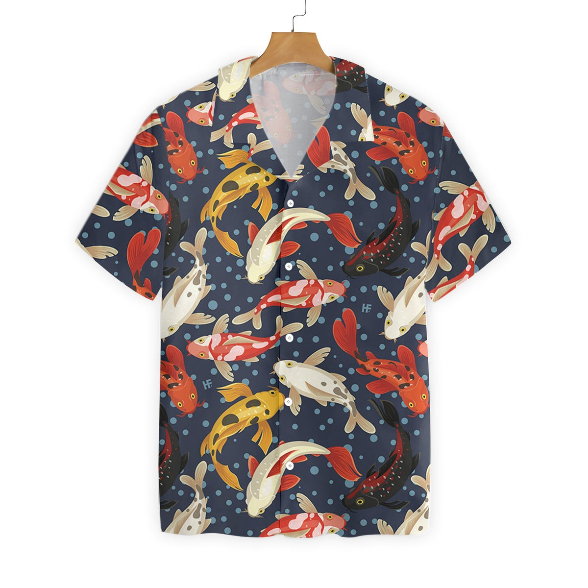 Koi Fish Pattern v Hawaiian Shirt