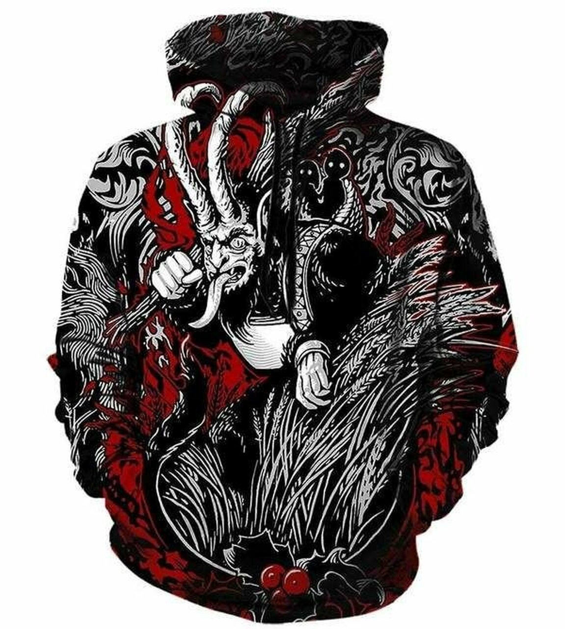 Krampus 3d All Over Print Hoodie