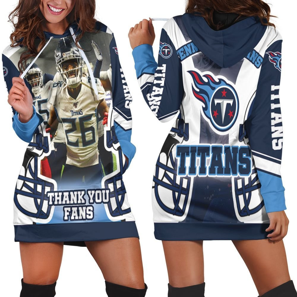 Kristian Fulton 26 Tennessee Titans Afc Division Champions Super Bowl 2021 Hoodie Dress Sweater Dress Sweatshirt Dress