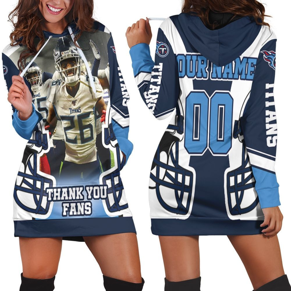 Kristian Fulton 26 Tennessee Titans Afc Division Champions Super Bowl 2021 Personalized Hoodie Dress Sweater Dress Sweatshirt Dress