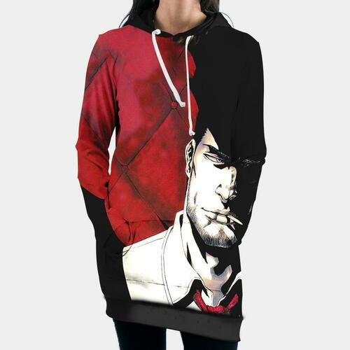 Kurosaki Isshin Hooded Dress Bleach 3d Hoodie Dress Sweater Dress Sweatshirt Dress Hoodie