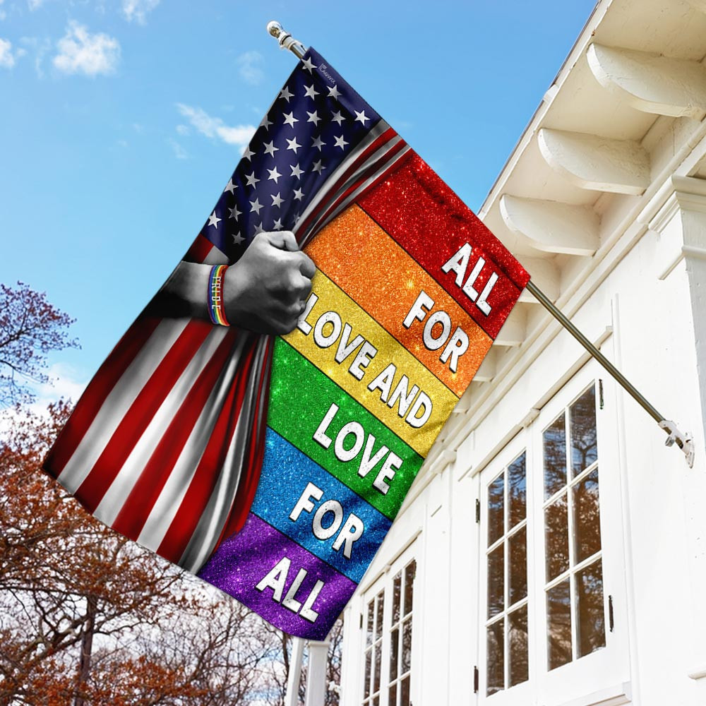 LGBT All For Love And Love For All Flag Diversity Flag Pride Gay Pride Lesbian Flag