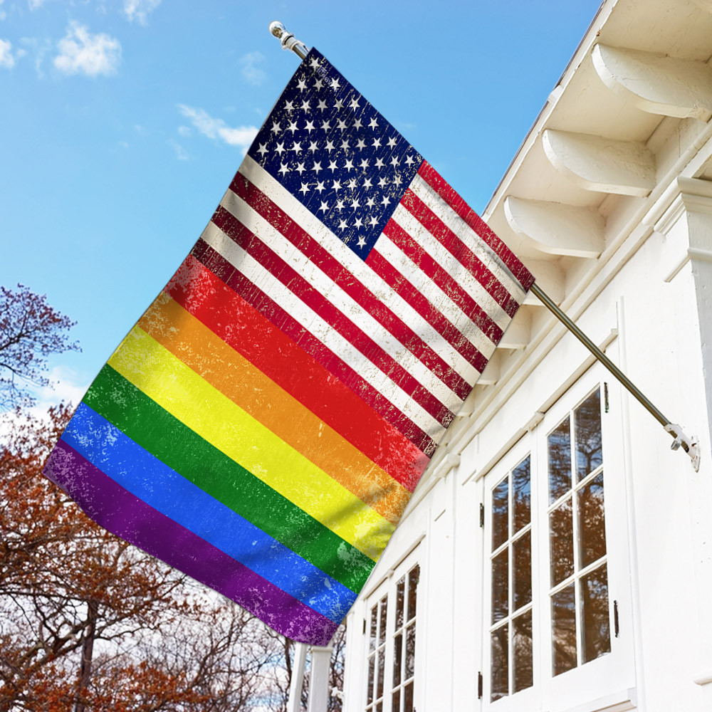 LGBT American US Flag Diversity Flag Pride Gay Pride Lesbian Flag