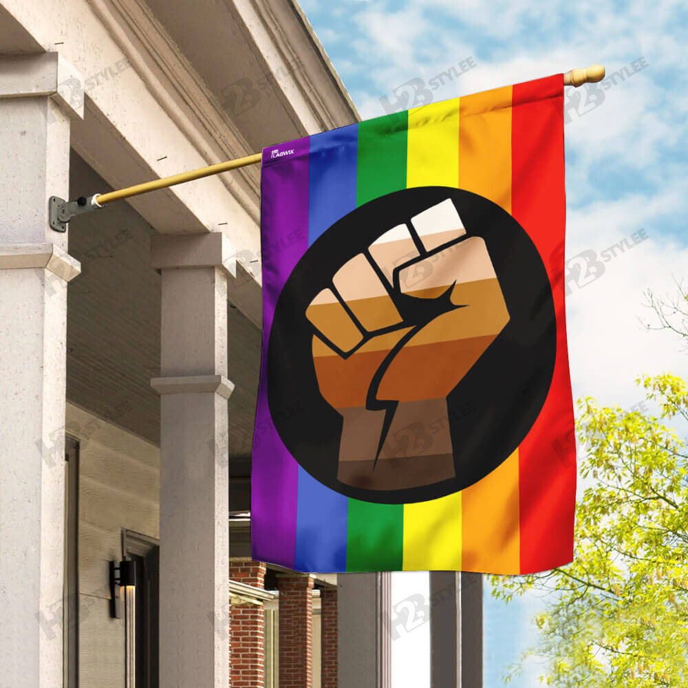 LGBT Black Lives Matter Flag Garden Flag House Flag