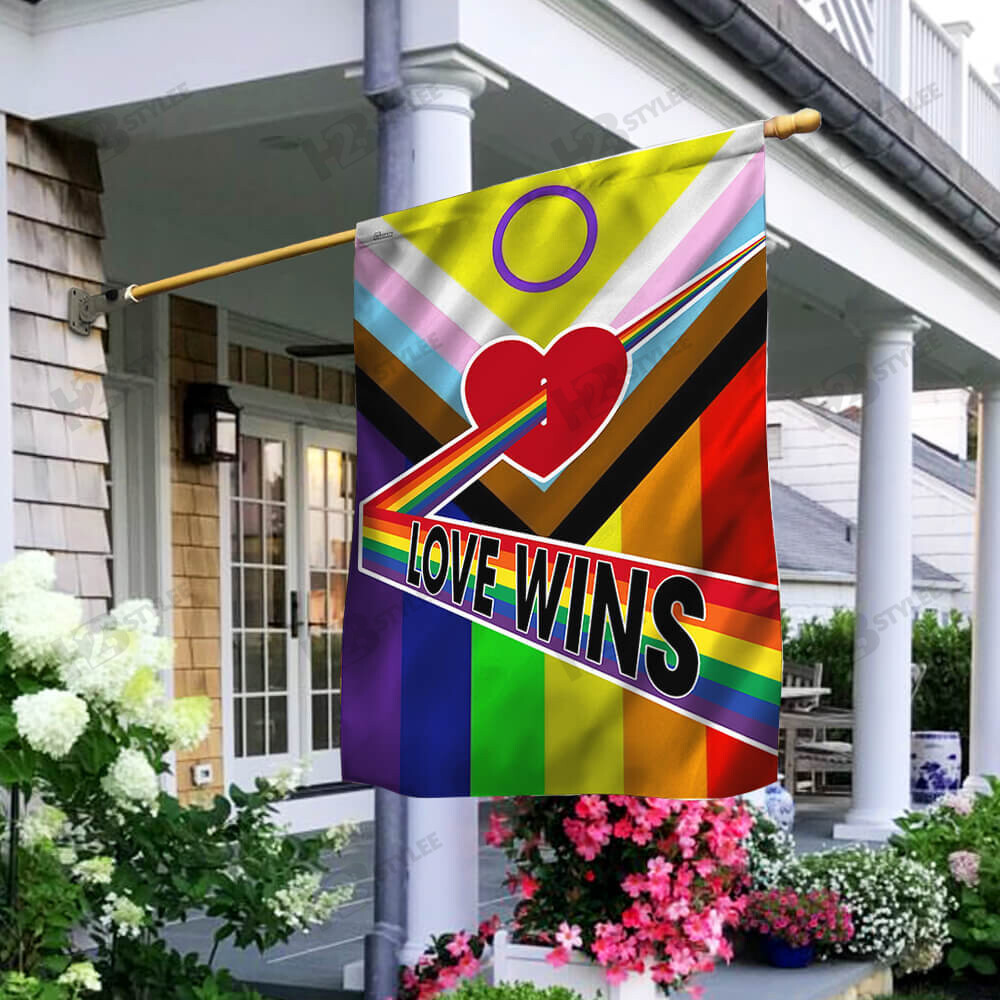 LGBT Flag  Love Wins Garden Flag House Flag