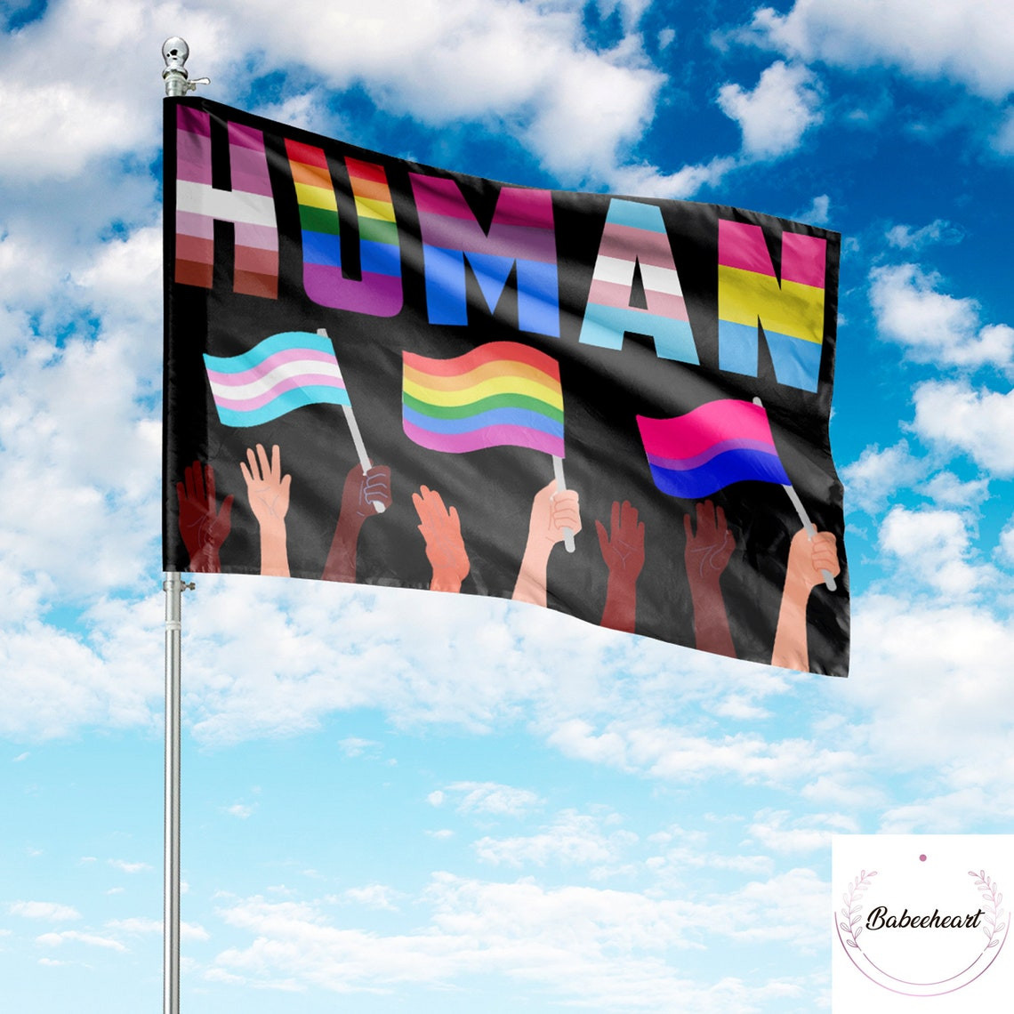 LGBT Human Flag Human LGBT Flag LGBT Pride Flag Support lgbtq Flag Inclusion Diversity Flag Equality Flag Progress Pride Flag