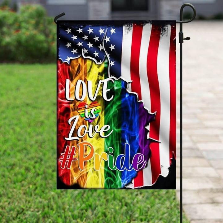 LGBT Love Is Love Pride Garden Flag House Flag