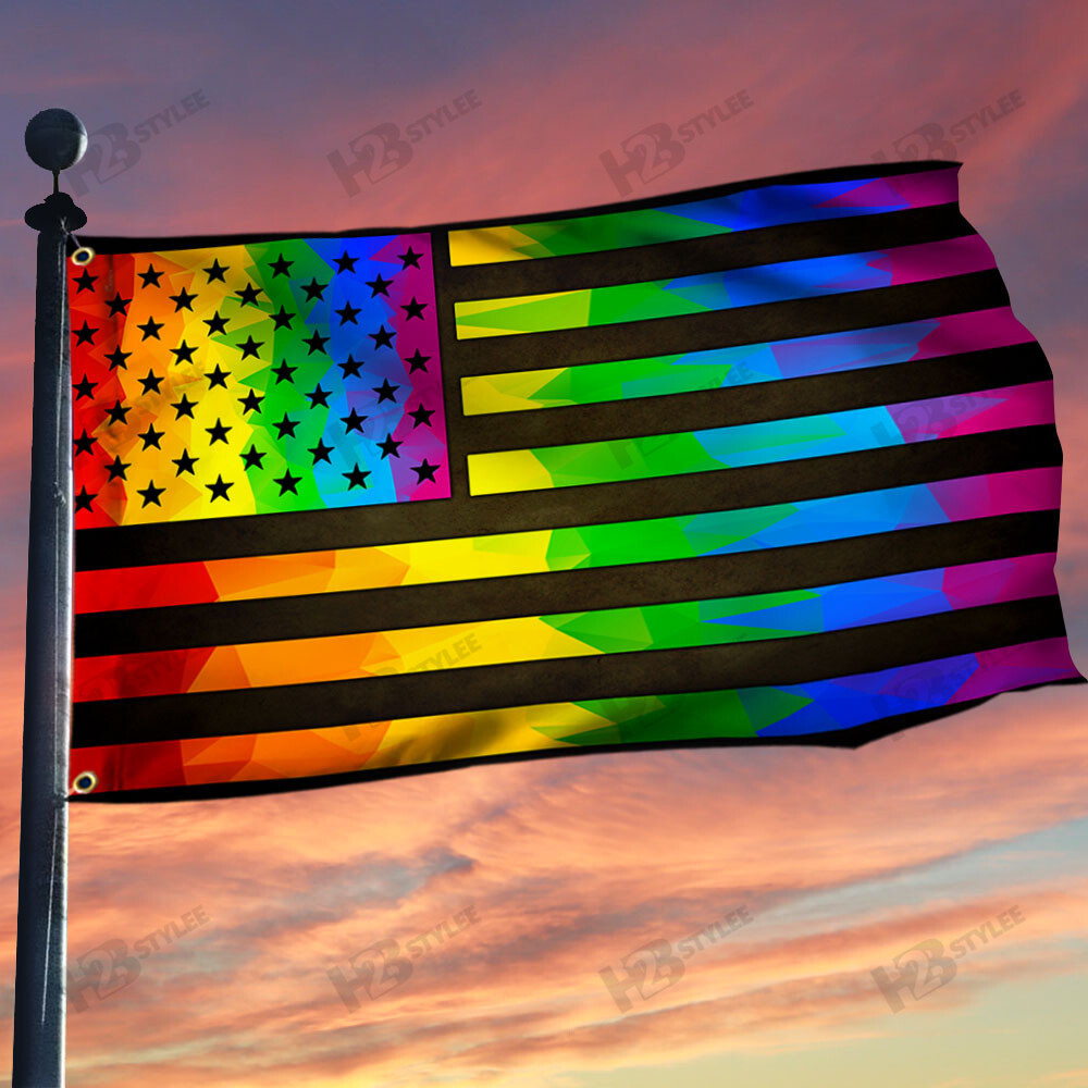 LGBT Pride American Grommet Flag Garden Flag House Flag