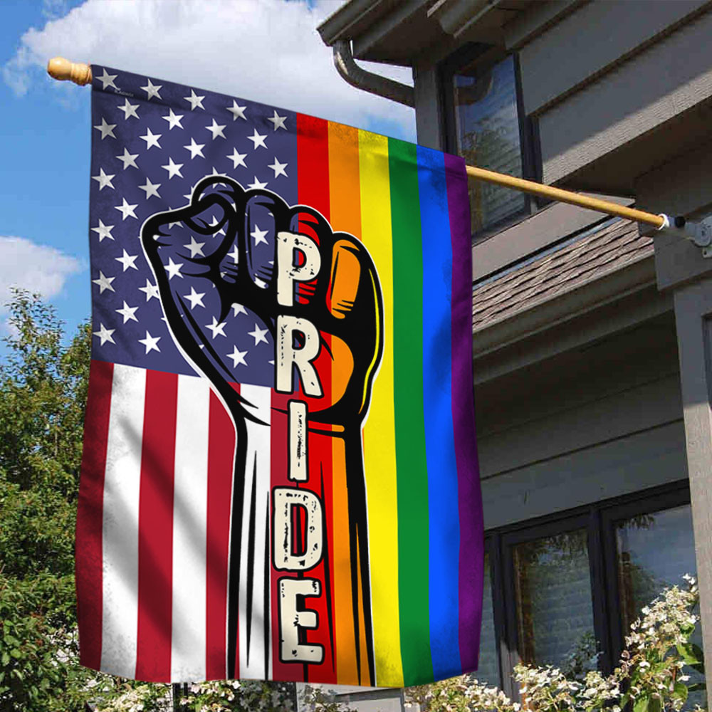 LGBT Pride American US Flag Diversity Flag Pride Gay Pride Lesbian Flag