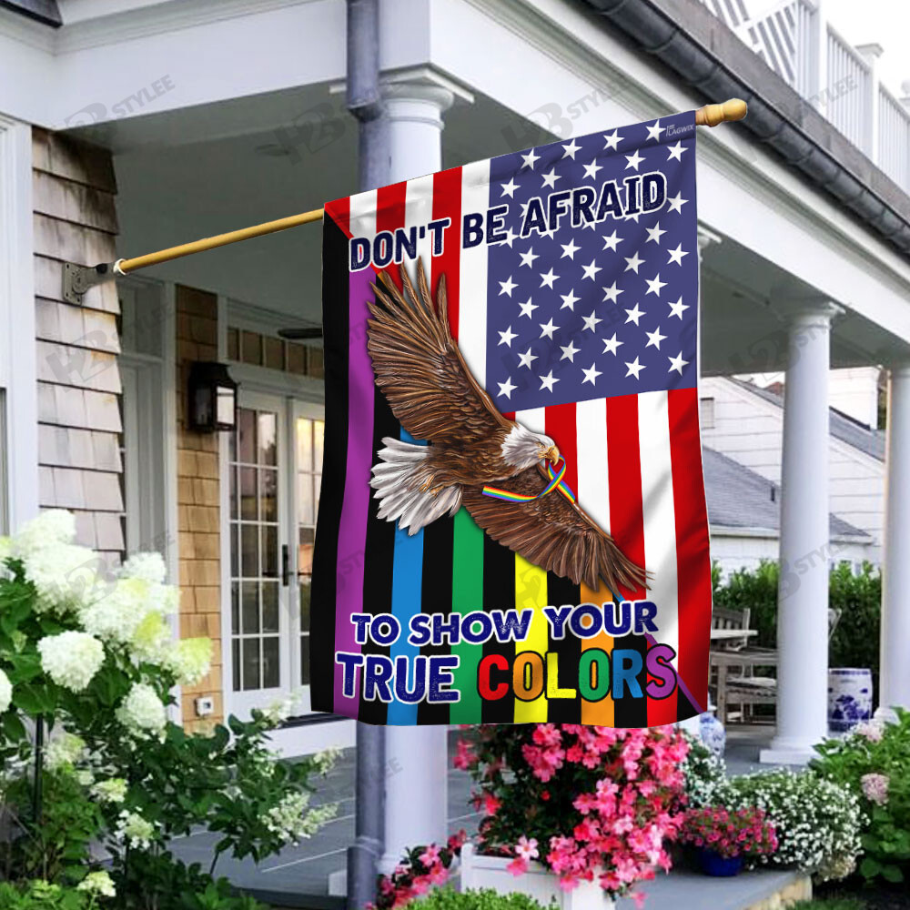 LGBT Pride Eagle Flag  Garden Flag House Flag