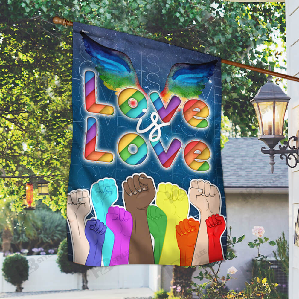 LGBT Pride Flag Love Is Love Garden Flag House Flag