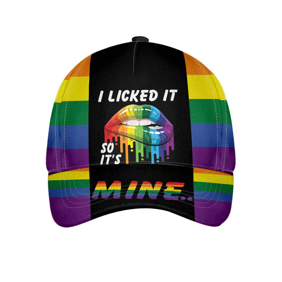 LGBT Pride I Licked It So Its Mine Classic Cap LBGT Pride Hat With Sayings Rainbow LBGT Supporting Cap