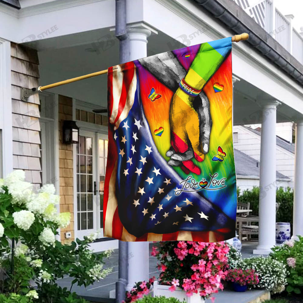 LGBT Pride Love Is Love Flag Garden Flag House Flag