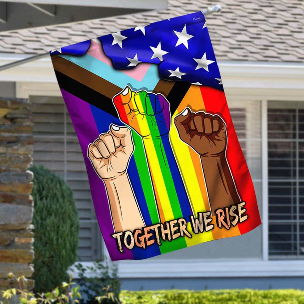 LGBT Pride Together We Rise Flag Diversity Flag Pride Gay Pride Lesbian Flag