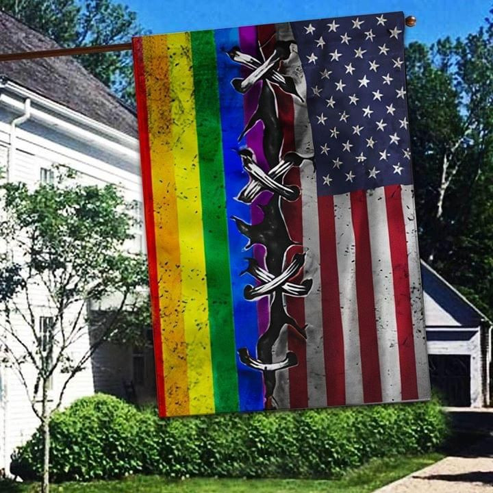 LGBT US American Flag Garden Flag House Flag