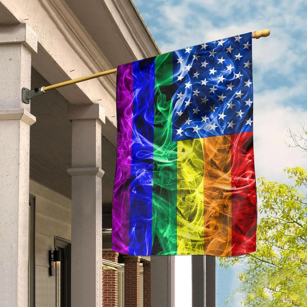 LGBT US American Flag  Garden Flag House Flag