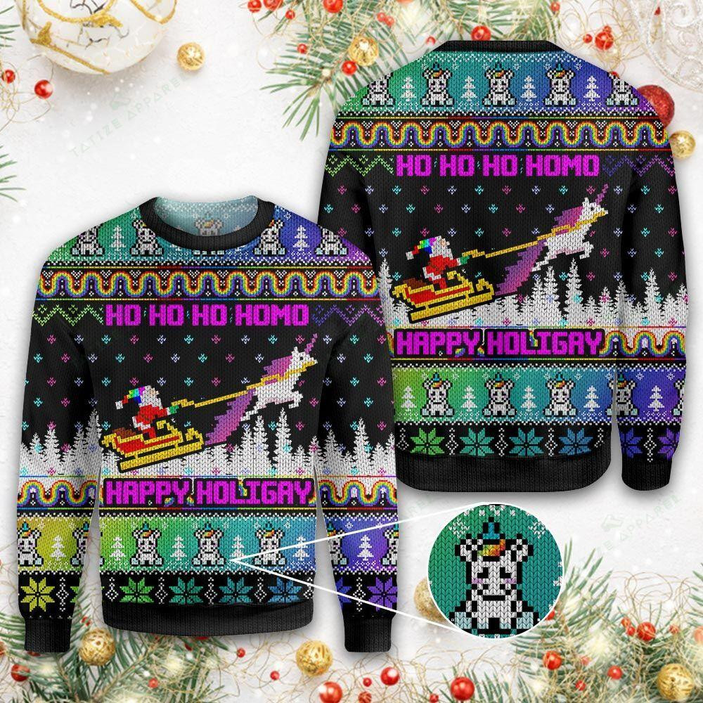 LGBT Ugly Christmas Sweater Ugly Sweater For Men Women