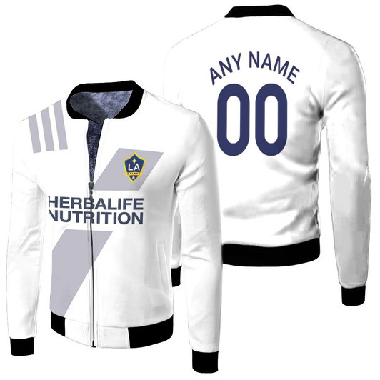 La Galaxy Football Club Home Colors Fleece Bomber Jacket