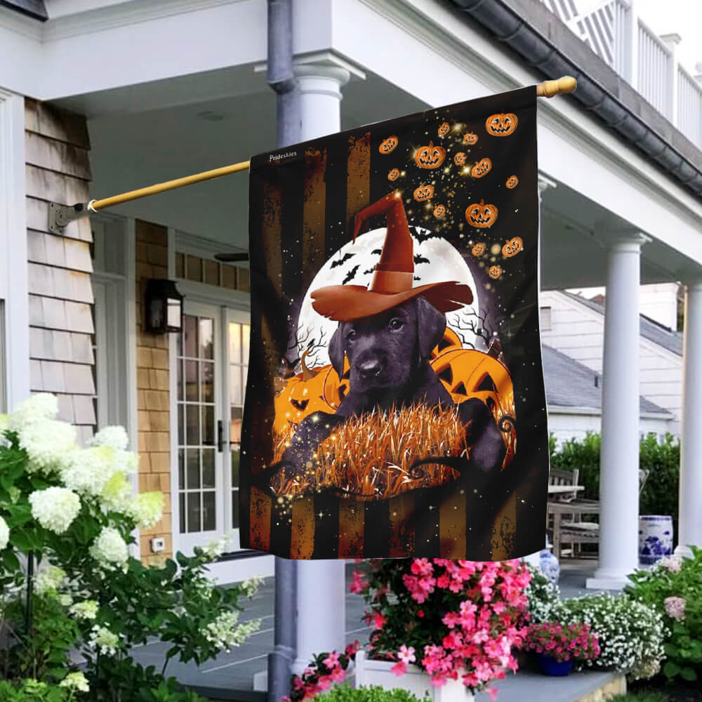 Labrador Halloween Flag Halloween Outdoor Decor Fall Yard House Decoration