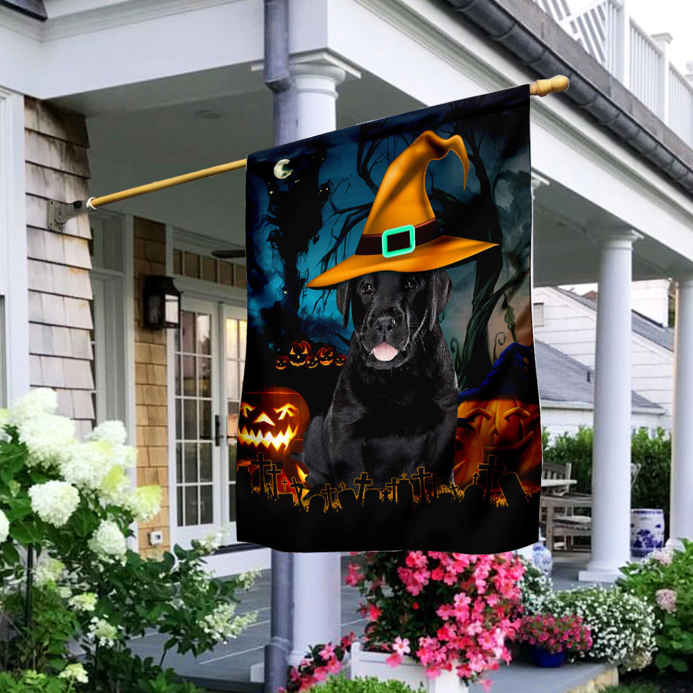 Labrador Retriever Dog Halloween Flag Halloween Outdoor Decor Fall Yard House Decoration