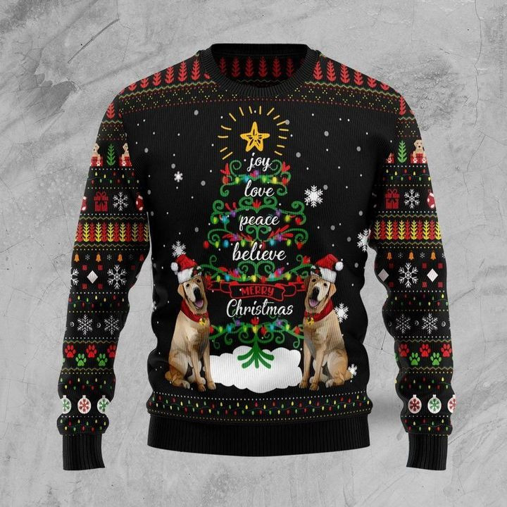 Labrador Retriever Dog Ugly Christmas Sweater Ugly Sweater For Men Women