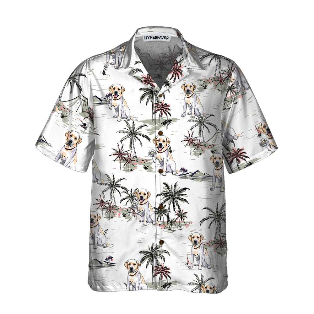 Labrador Retriever Tropical Pattern Dog Hawaiian Shirt Labrador Retriever Dog Shirt For Men And Women Best Gift For Labrador Lover