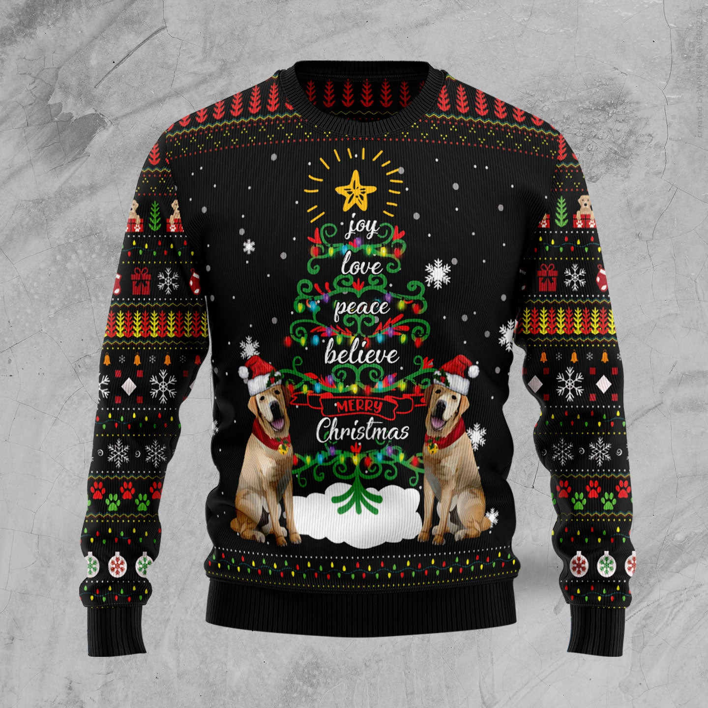 Labrador Retriever Ugly Christmas Sweater