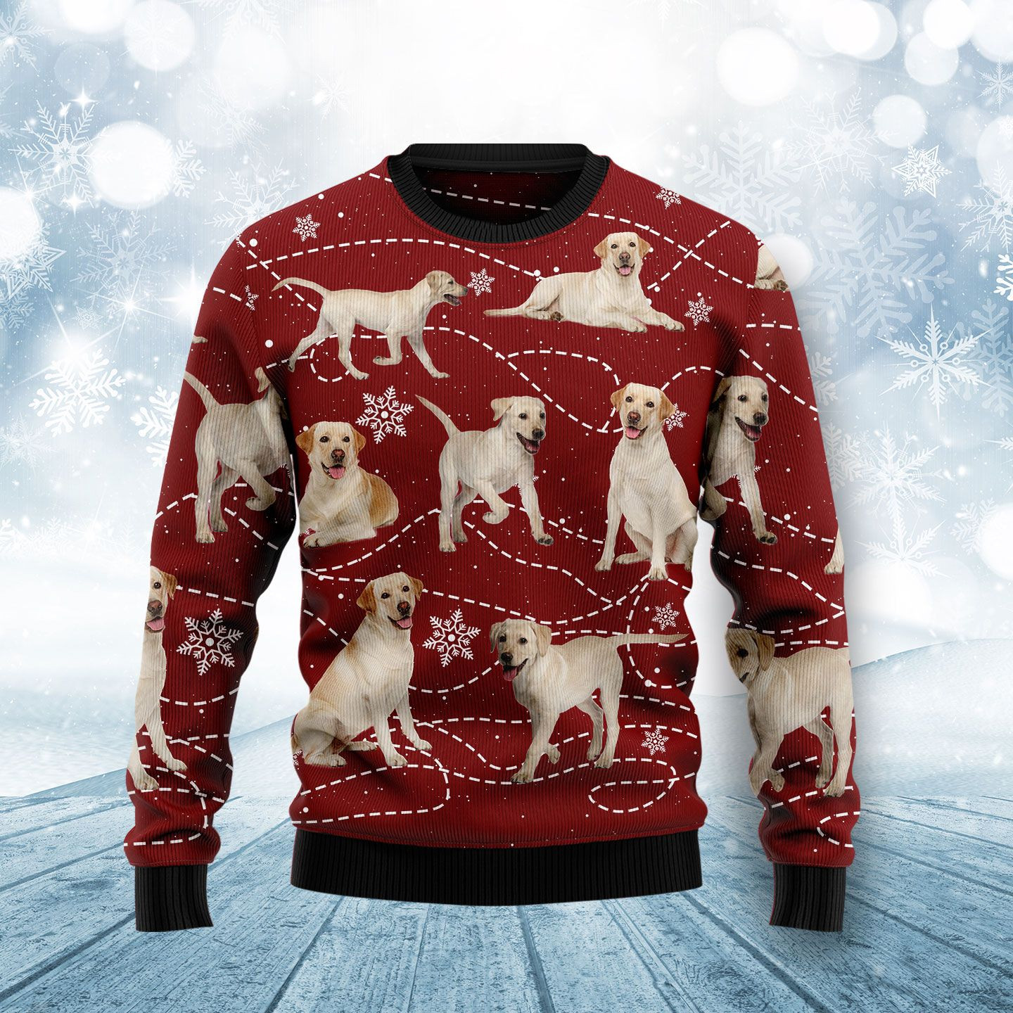 Labrador Retriever Xmas Ugly Christmas Sweater Ugly Sweater For Men Women