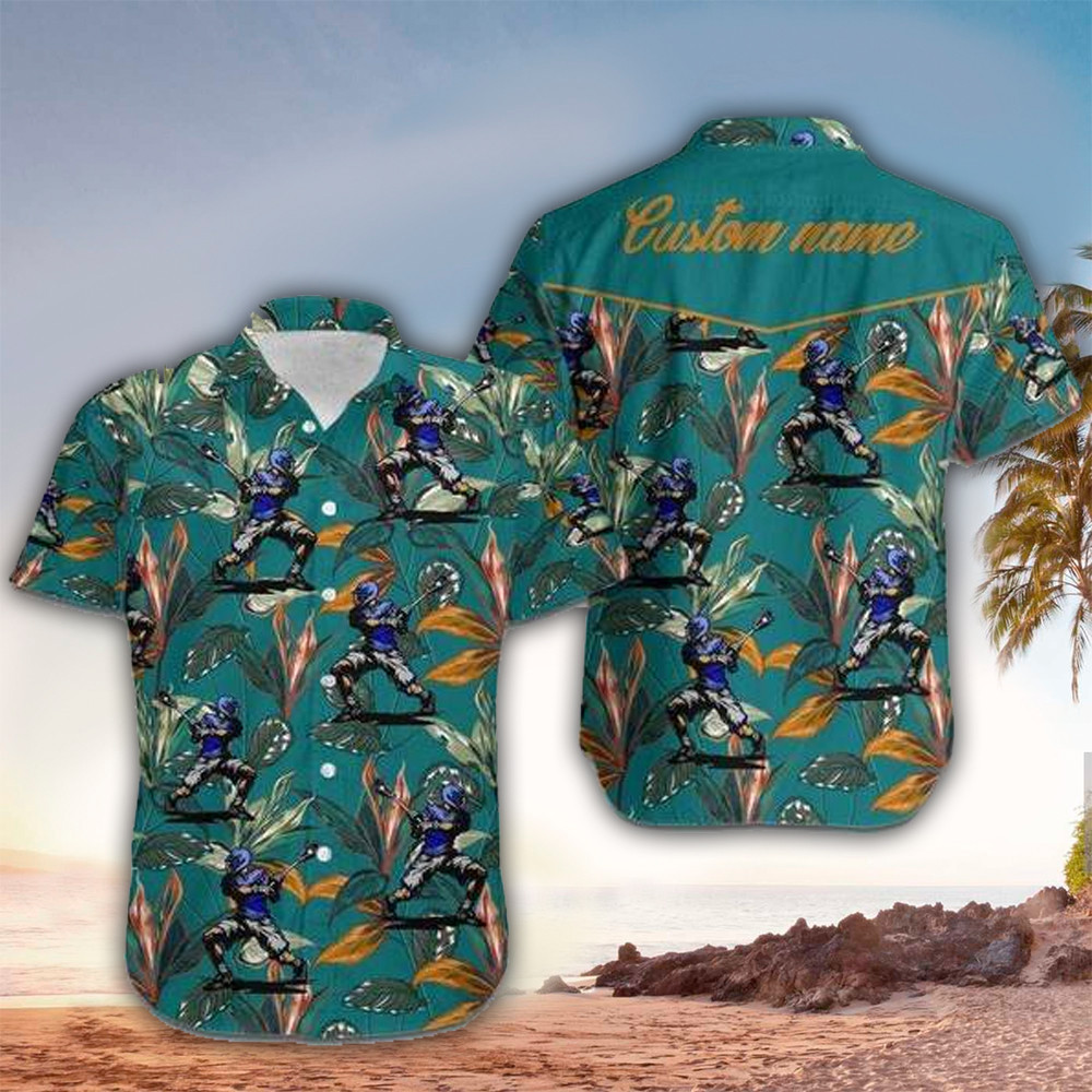 Lacrosse Hawaiian Shirt Lacrosse Button Up Shirt For Men and Women