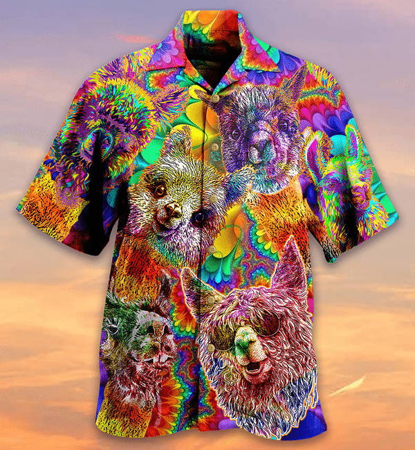 Lama Happiness Smile Limited Edition - Hawaiian Shirt - Hawaiian Shirt For Men