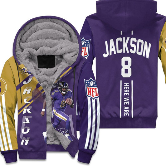 Lamar Jackson Baltimore Ravens 3D Fleece Hoodie