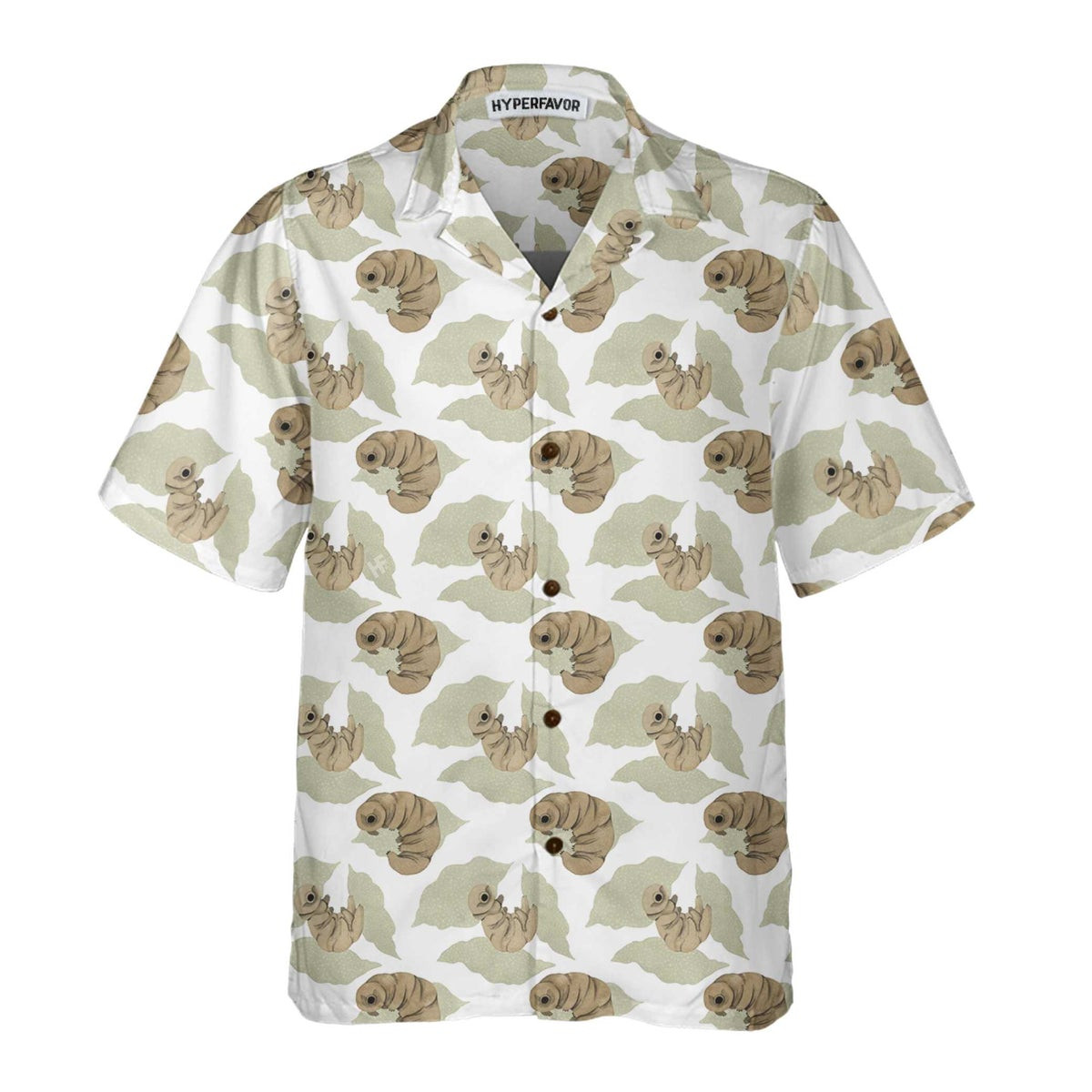 Larval Watercolor Pattern Hawaiian Shirt