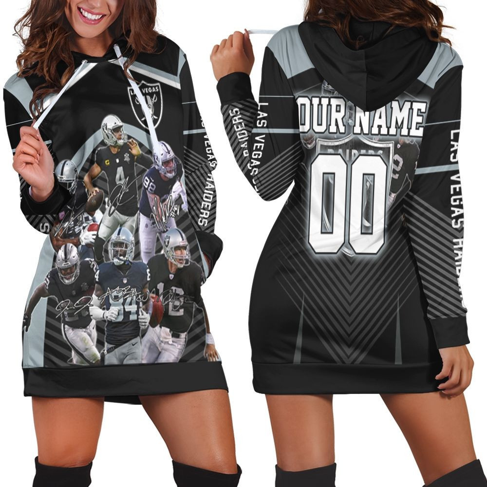 Las Vegas Raiders 3d Hoodie Dress Sweater Dress Sweatshirt Dress