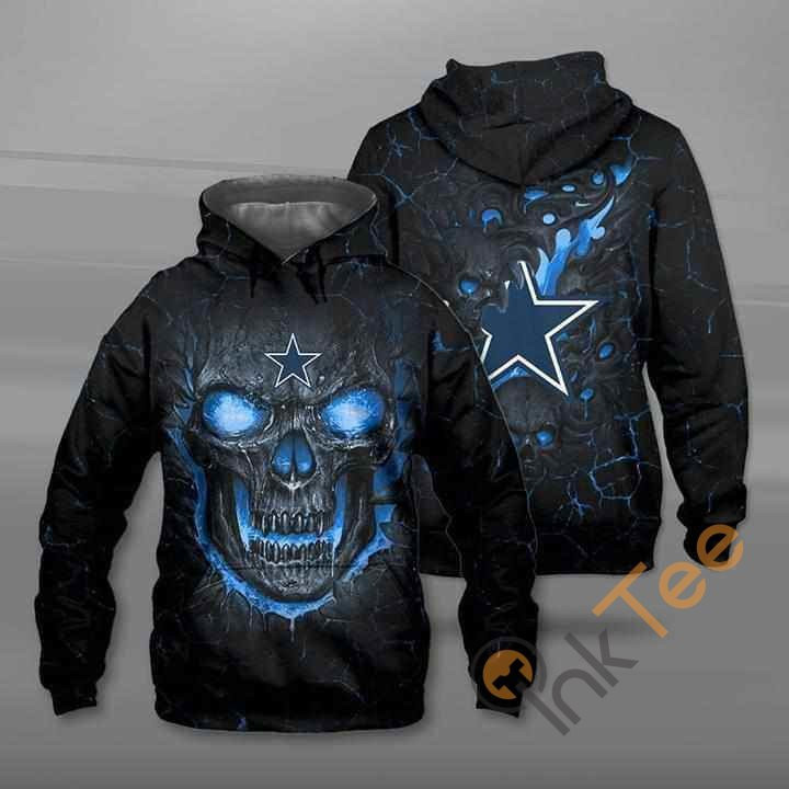 Lava Skull Dallas Cowboys Hoodie 3d