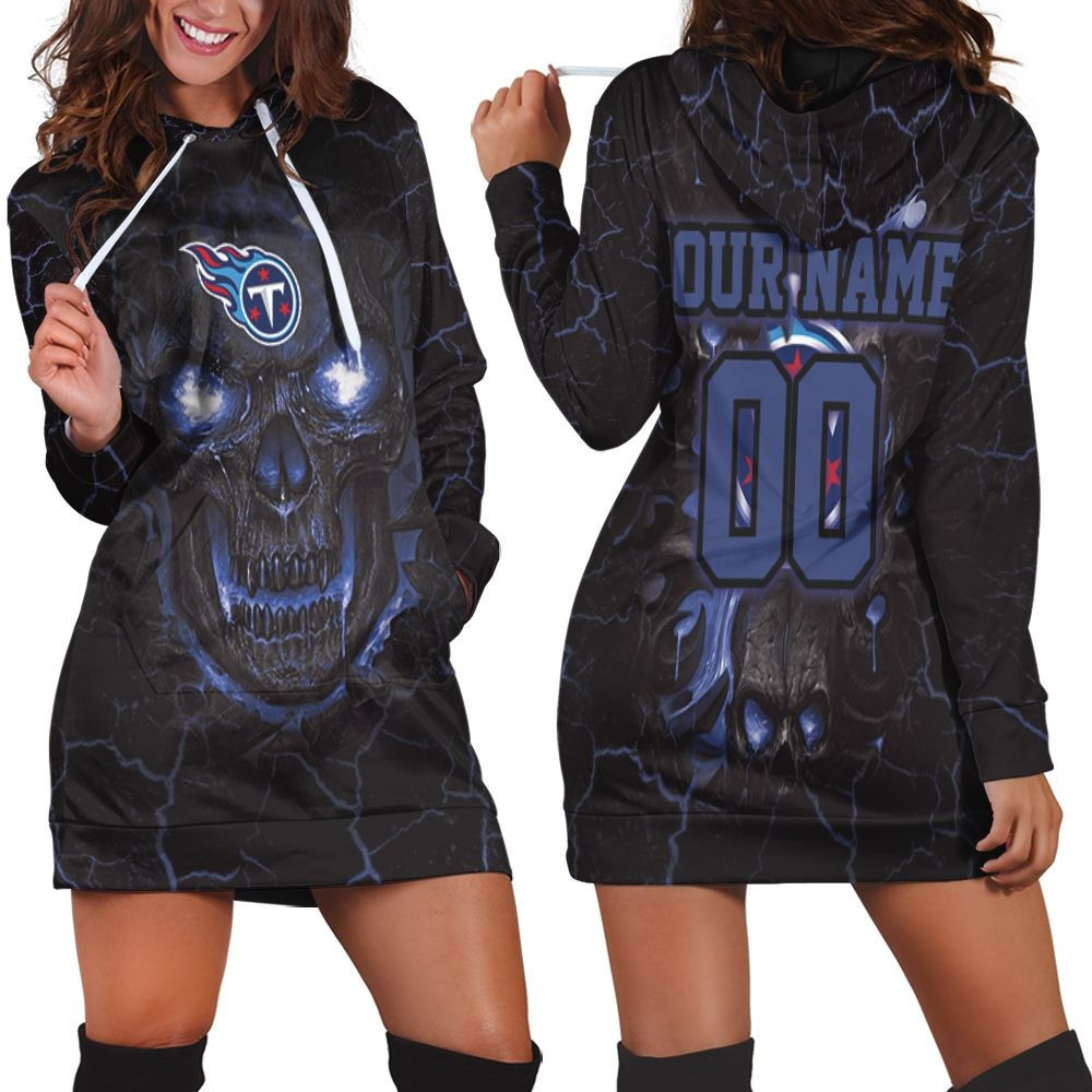 Lava Skull Tennessee Titans 3d Hoodie Dress Sweater Dress Sweatshirt Dress