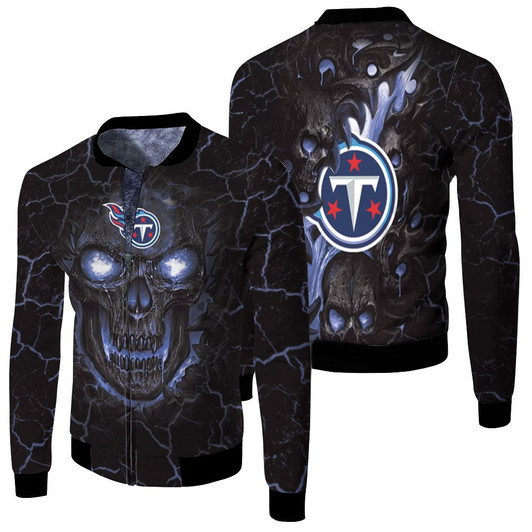 Lava Skull Tennessee Titans Fleece Bomber Jacket