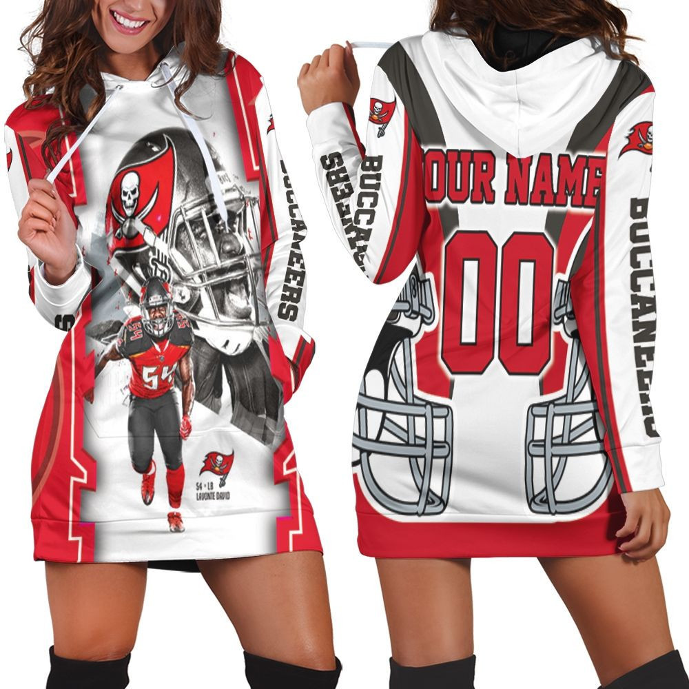 Lavonte David 54 Tampa Bay Buccaneers Nfc South Division Champions Super Bowl 2021 Personalized Hoodie Dress Sweater Dress Sweatshirt Dress