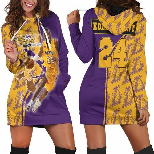 Legend Kobe Bryant 24 Los Angeles Lakers Nba Western Conference Hoodie Dress Sweater Dress Sweatshirt Dress