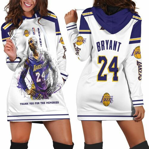 Legend Kobe Bryant Los Angeles Lakers Thank You For The Memories Hoodie Dress Sweater Dress Sweatshirt Dress