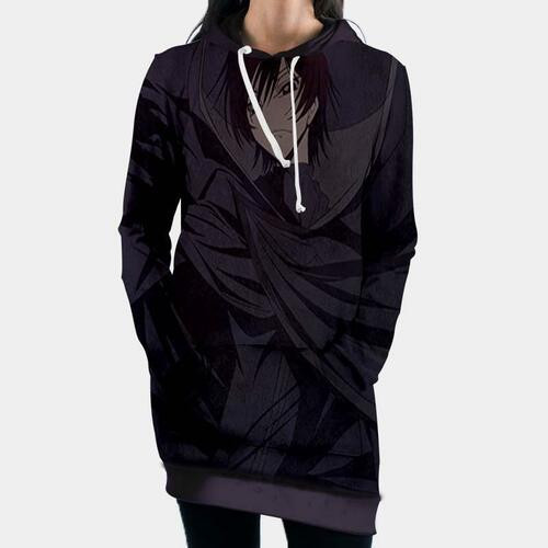 Lelouch In Darkness Hooded Dress Code Geass 3d Hoodie Dress Sweater Dress Sweatshirt Dress Hoodie