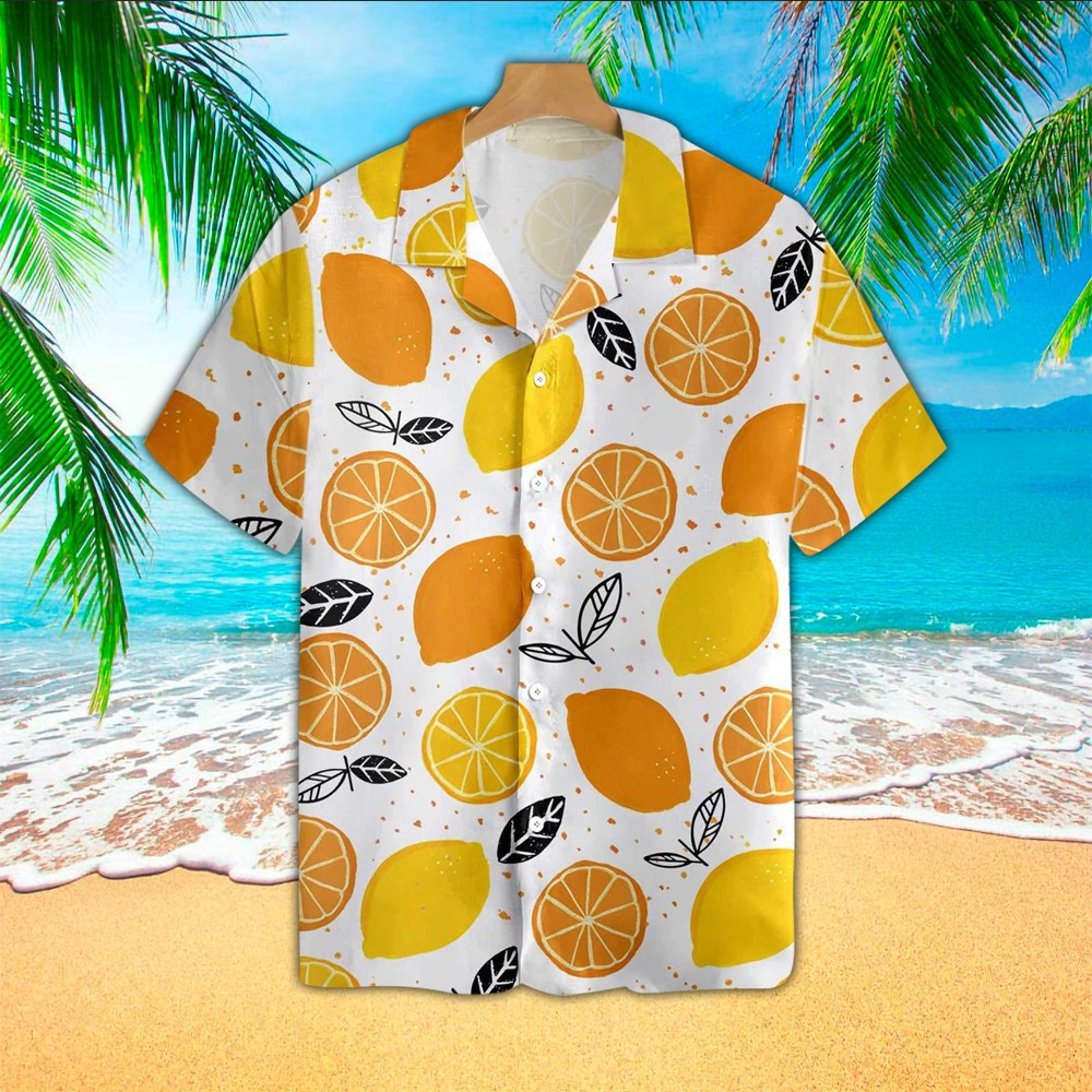 Lemon Aloha Shirt Hawaiian Shirt For Lemon Lovers Shirt For Men and Women