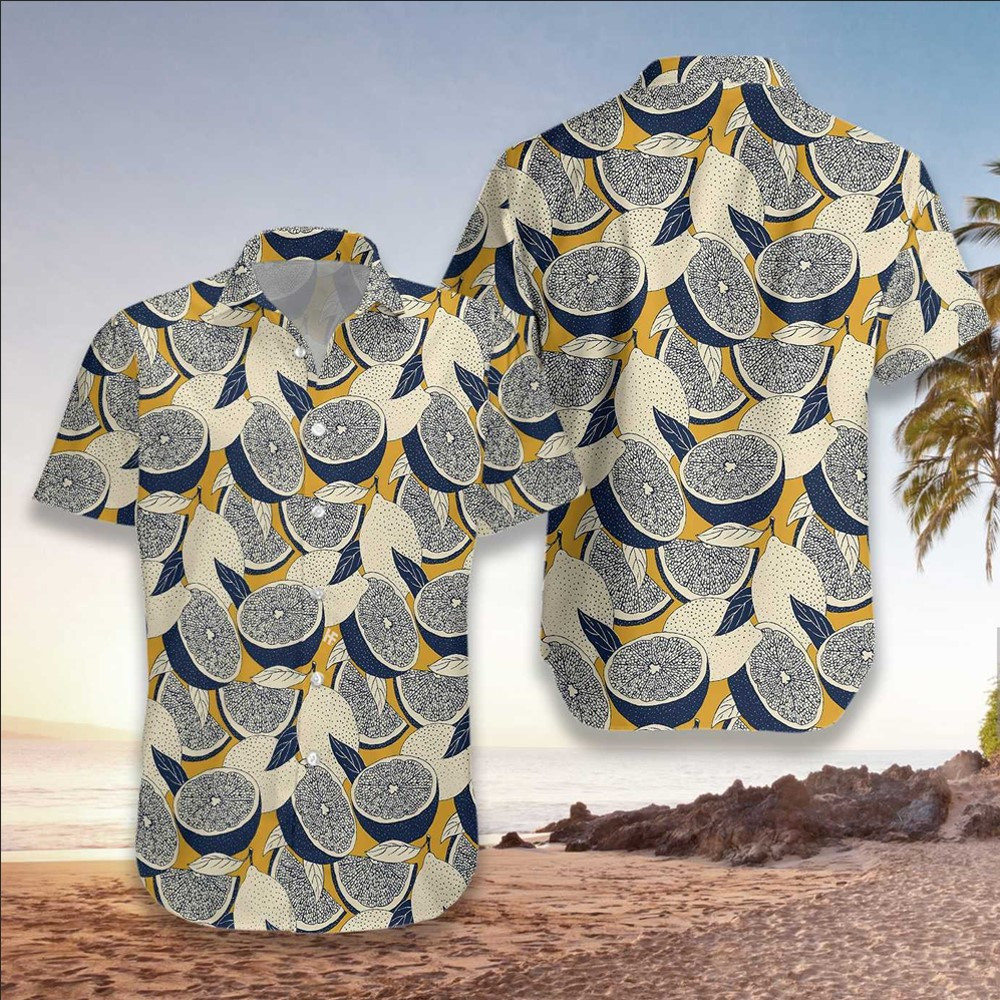 Lemon Hawaiian Shirt Lemon Button Up Shirt For Men and Women