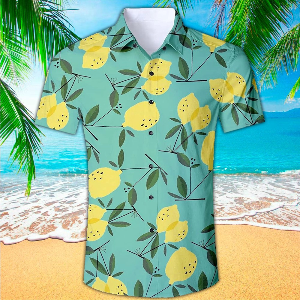 Lemon Hawaiian Shirt Lemon Shirt For Lemon Lover Shirt For Men and Women