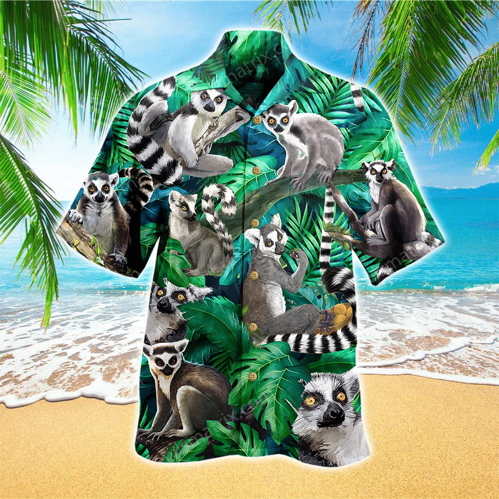 Lemur Aloha Shirt Hawaiian Shirt For Lemur Lovers Shirt for Men and Women