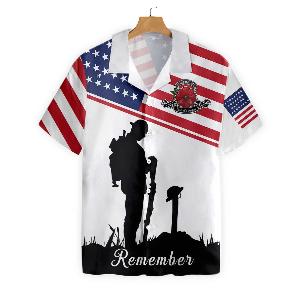 Lest We Forget Veteran Shirt Hawaiian Shirt