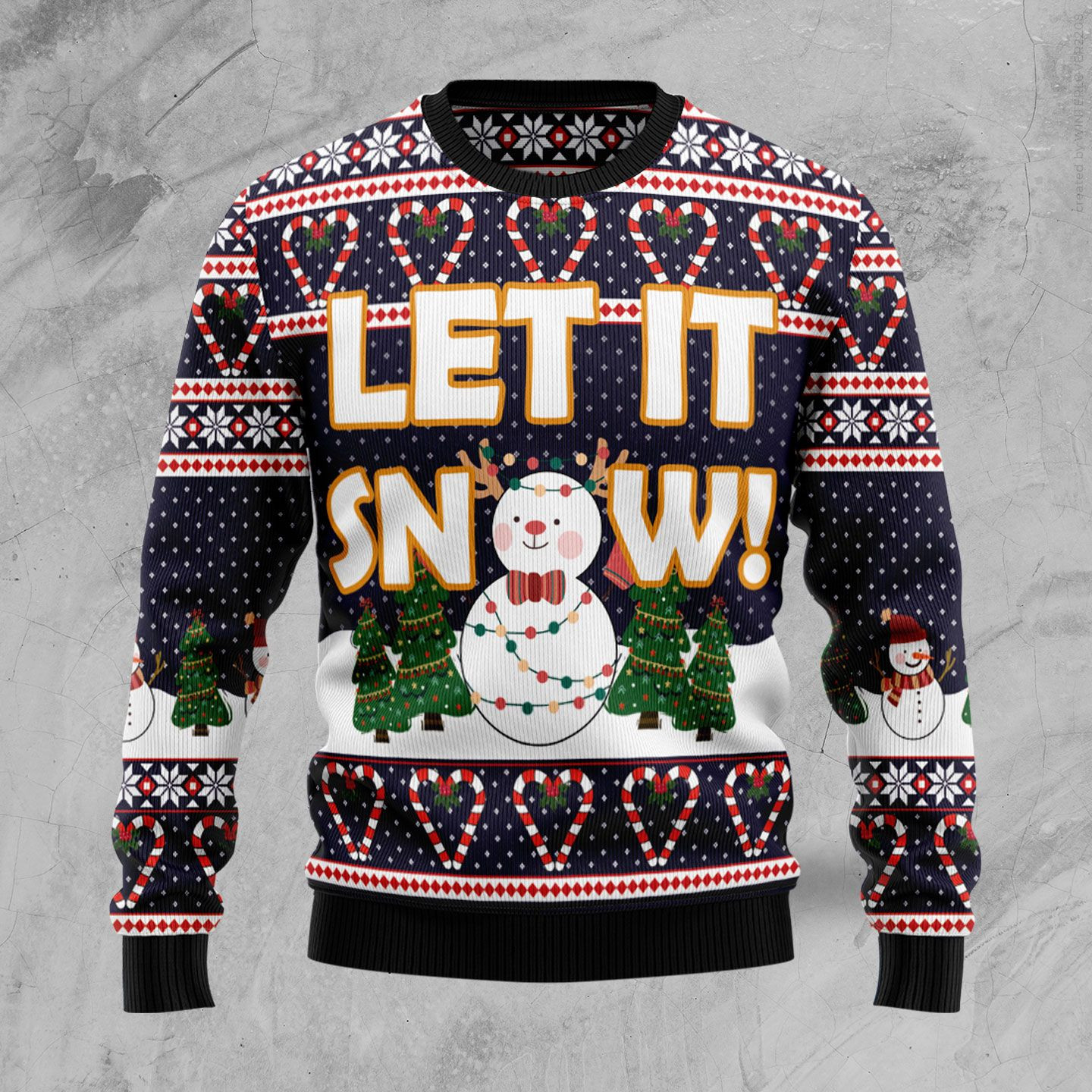 Let It Snow Ugly Christmas Sweater Ugly Sweater For Men Women