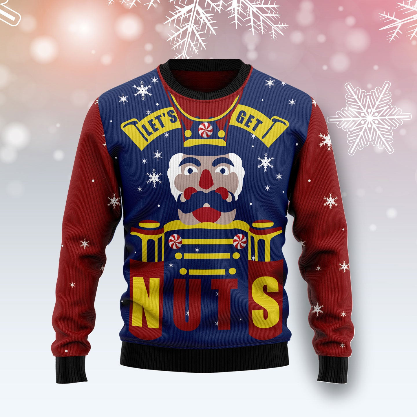 Lets Get Nuts Nutcracker Ugly Christmas Sweater