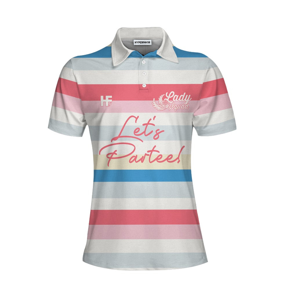 Lets Partee Short Sleeve Women Polo Shirt