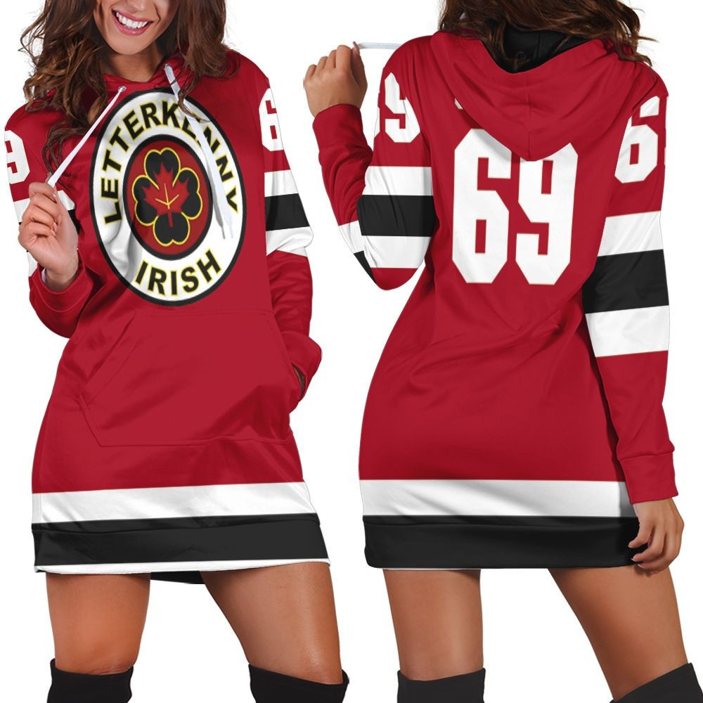 Letterkenny Irish Nhl 2020 Red Hoodie Dress Sweater Dress Sweatshirt Dress