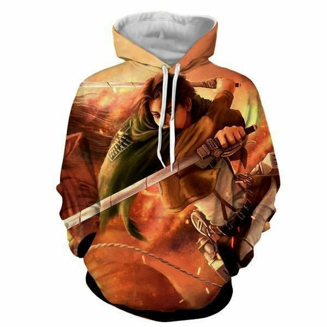 Levi Ackerman Attack On Titan 3d All Over Print Hoodie